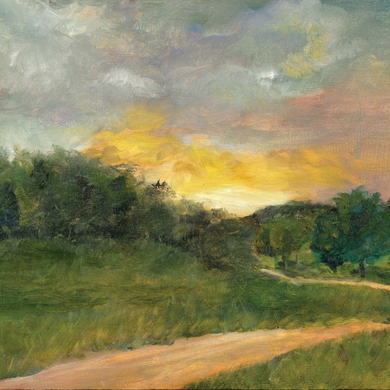 Wesleyville Sunset Painting image 1