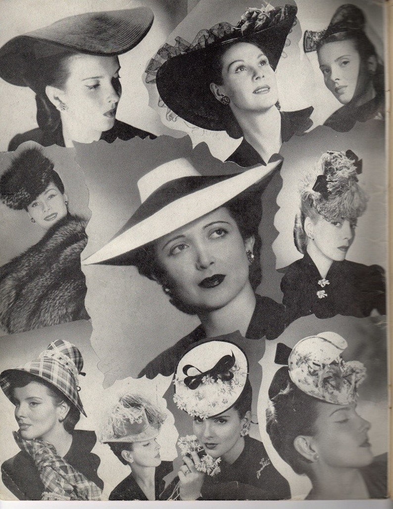 1940s It's Fun to Make a Hat Digital Book Taught by Helene Garnell PLUS Two Patterns for Basic Sailor and Calot PDF Millinery image 2