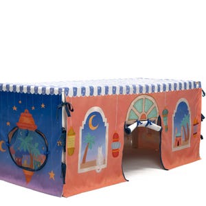 Mini Moonlight: Tenda da gioco a tema Eid / Casetta lavabile / Tappetino da gioco per bambini / Regalo per Eid per bambini / Decorazione per Eid per bambini