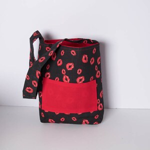 Tote Bag - Reversible - Hot Lips - B21
