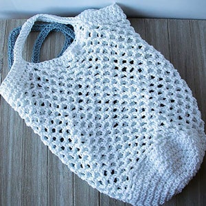 Crochet Market Bag PATTERN Produce Bag Farmer's Market Bag Cotton Shopping Bag Mesh Shopping Bag Cotton String Bag PAT5018 image 2
