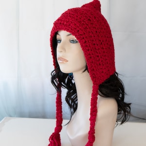 Crochet Beanie - Pixie Hat - Elf Hat - Adult Pixie Hat - Gnome Hat - 1007-B7