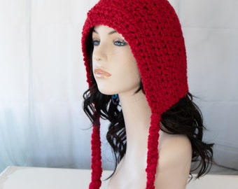 Hand Crochet Beanie - Pixie Hat - Elf Hat - Adult Pixie Hat - Gnome Hat - 1007-B7