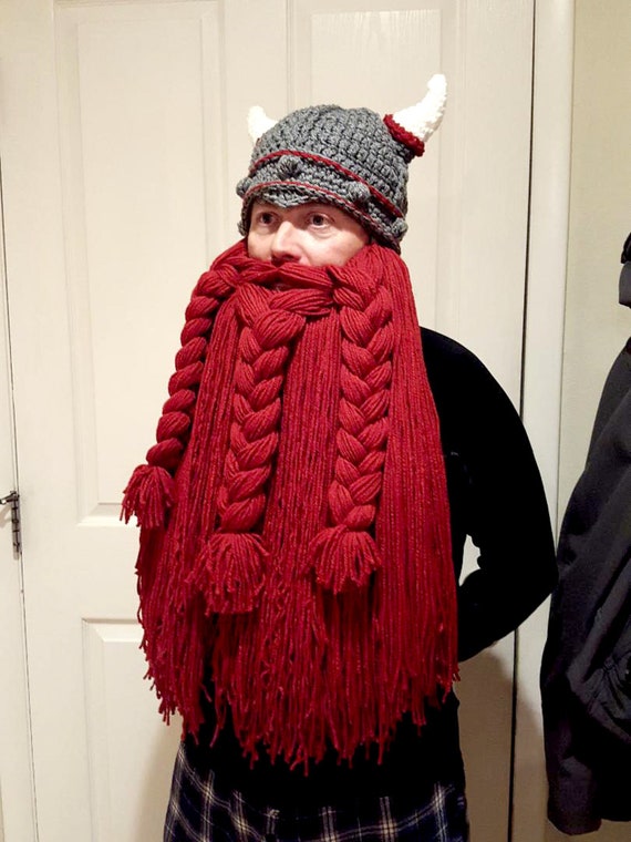 knitted viking beard