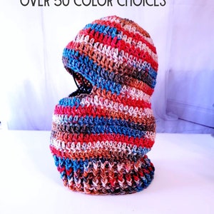 Crochet Ski Mask – Cozy Balaclava for Winter Protection - 1052 B30