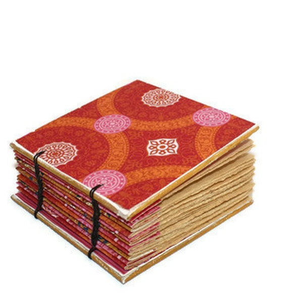 bright geometric journal, gift for teens, psychedelic, pocket sized, mini sketchbook, handmade diary, one of a kind gifts, notebook, planner