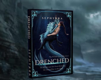 Drenched Dark Romance Book | Sea Creature Monster Romance, Gothic Ocean Horror (Signed)