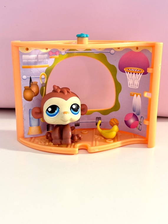 351 Monkey Pet Nook Orange Vintage Littlest Pet Shop - Etsy