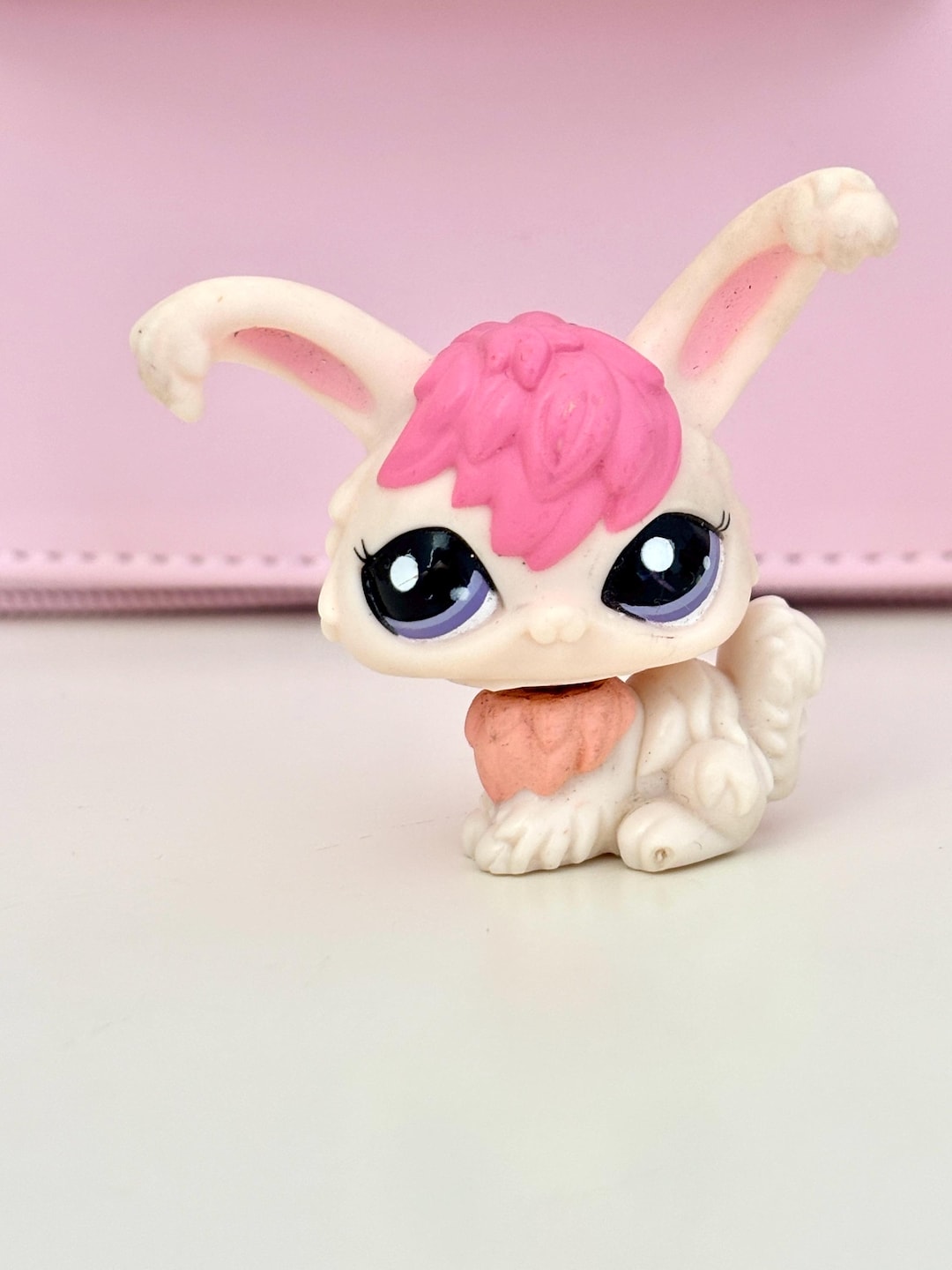 1894 Lps Angora Bunny Pink and White Lps Littlest Pet Shop
