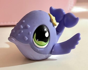 895 ballena azul Littlest Pet Shop LPS auténtico