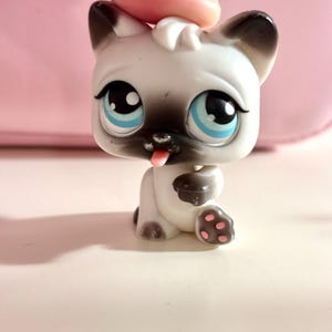 Littlest Pet Shop 2005 Magic Motion Siamese Kitty Cat authentic
