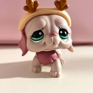 Authentic Littlest Pet Shop #1040 Saint St Bernard Dog / Original Hasbro LPS