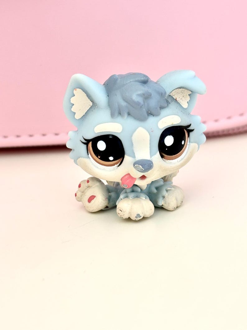 Littlest Pet Shop #1683 #1684 - Chiens Husky Originaux HASBRO - Authentiques