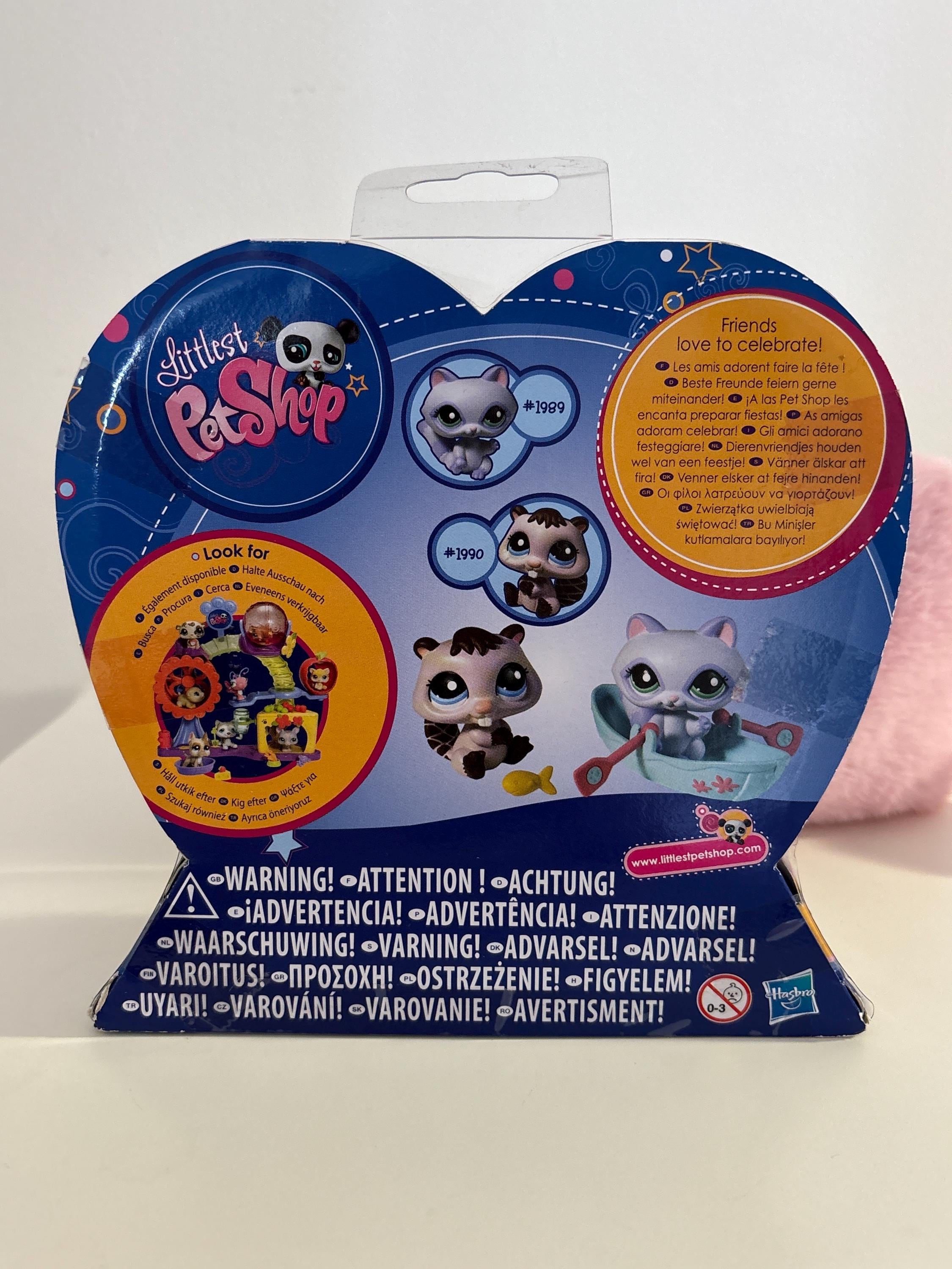 Lps Raccoon Littlest Pet Shop LPS Pet Pair Raccoon Beaver 1989 1990 Complete ...