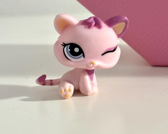 リトルペットショップ Littlestpetshop 猫4 ヴィンテージ 4インチ PVC リトルペットショップ LPS 歌うピンクの猫