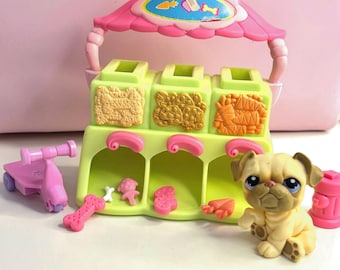Littlest Pet Shop LPS rare Cat (gatto) Maine Coon #1059 with crown