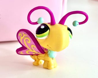 Peluche Littlest Pet Shop - Papillon Rare Avec Code LPS Inclus - Neuf Sous Blister