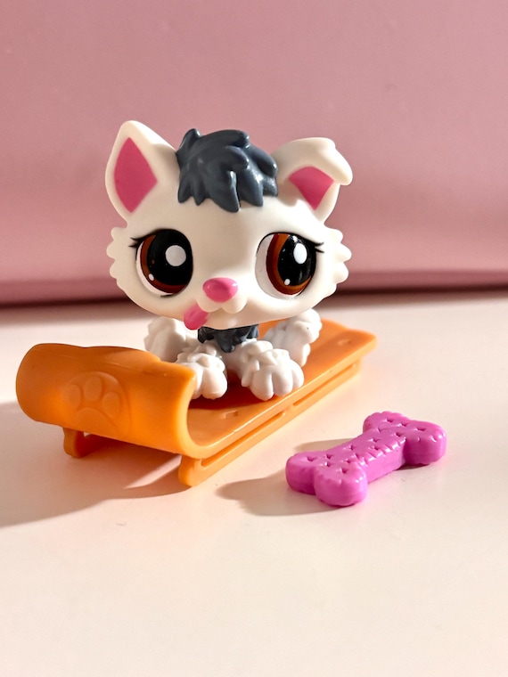 Sac aveugle Littlest Pet Shop Husky gris n° 2180 Lévrier gris
