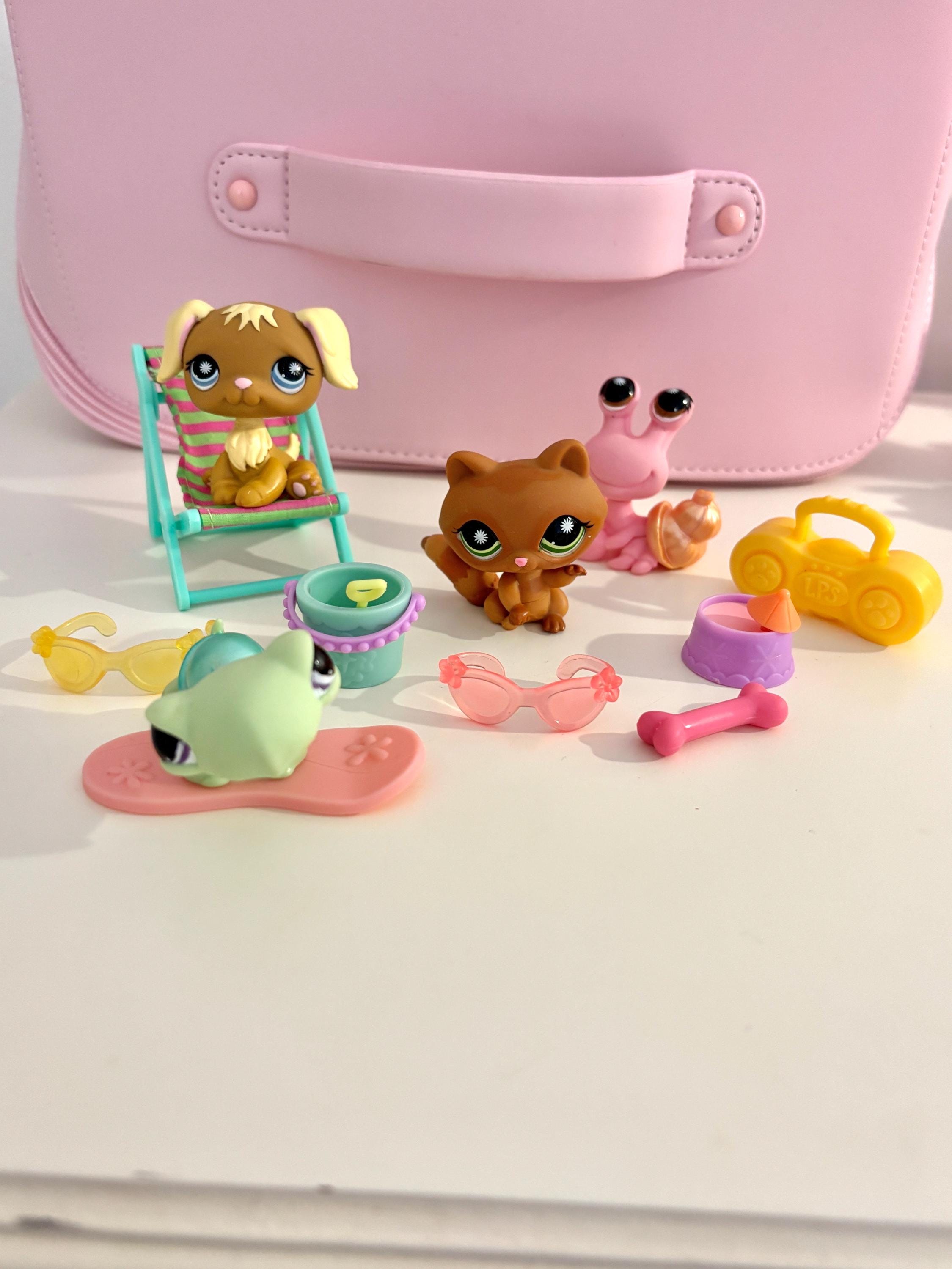 LPS Littlest Pet Shop Happiest Beach Crab Turtle Racoon Retriever