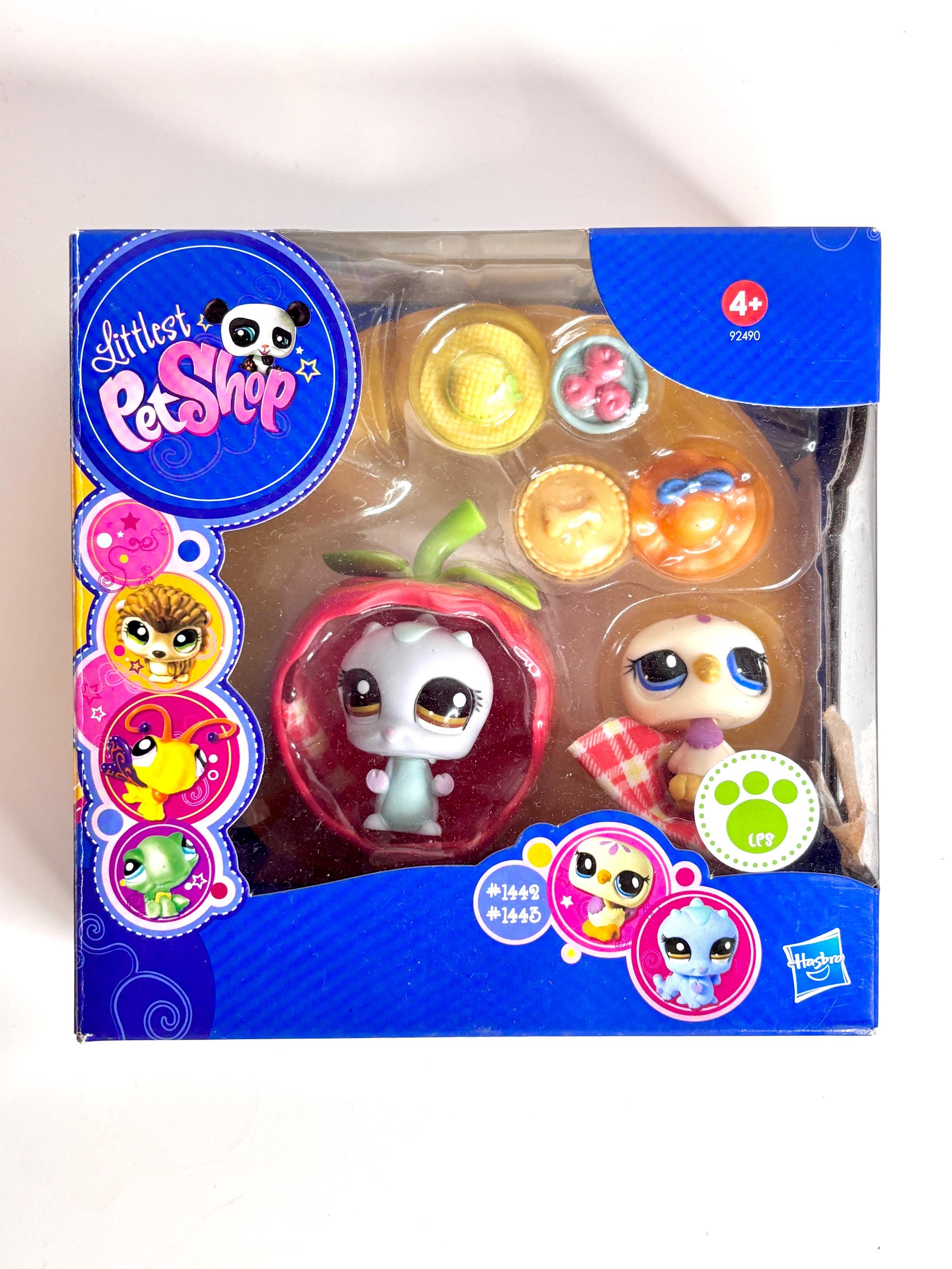 Nib Littlest Pet Shop Gift Set 1442 1443 Caterpillar Pigeon LPS