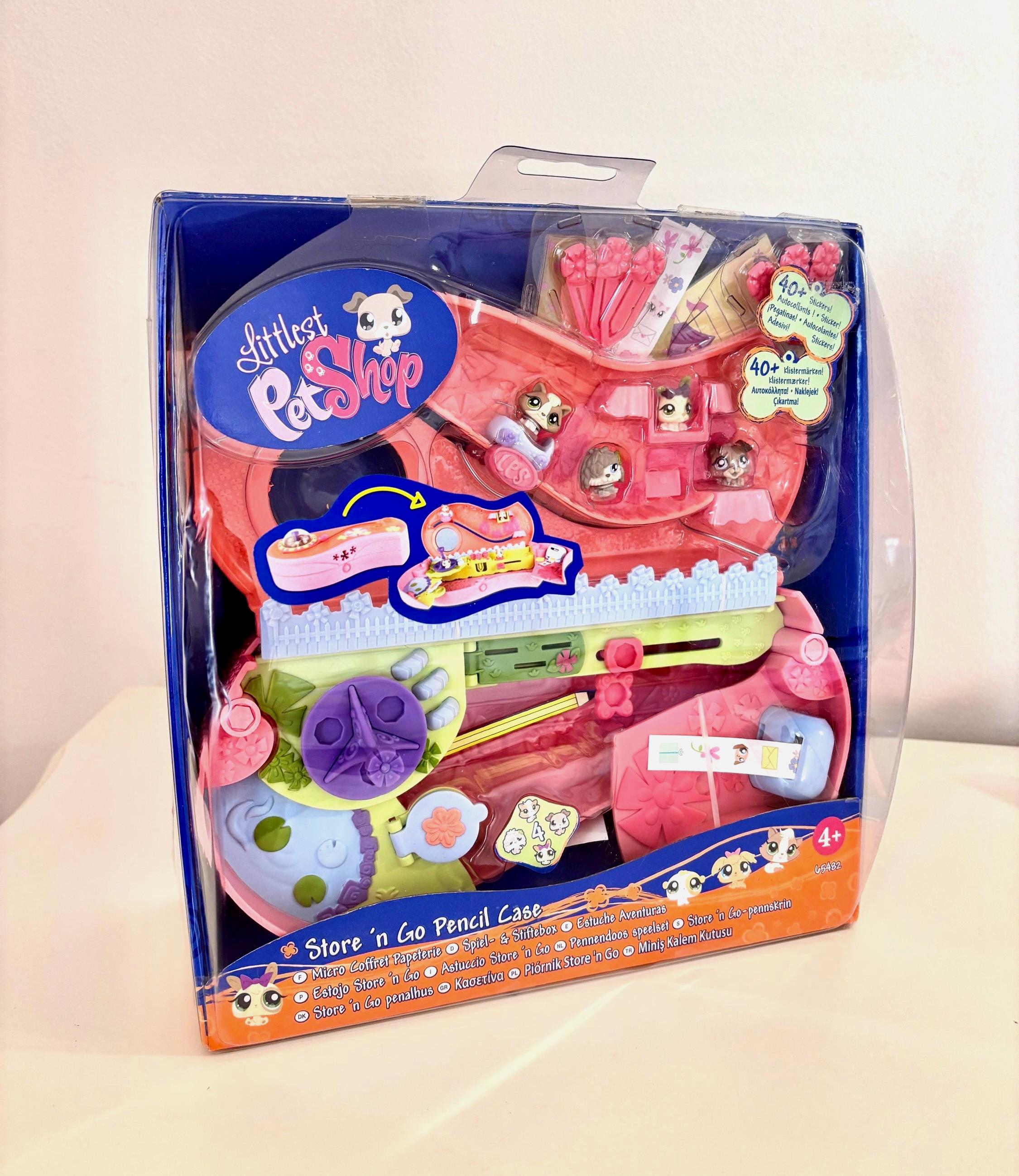 LPS Littlest Pet Shop Teeniest Tiniest Pencil Case Play Set Coral