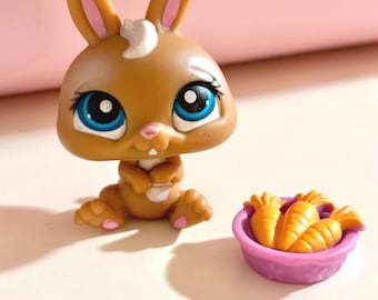 リトルペットショップ #3 ウサギ（白・青目） - 本物のヴィンテージ