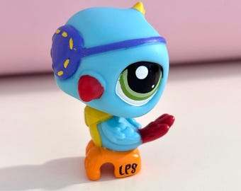 Figurine Littlest Pet Shop (LPS) - Cacatoès #2056 - Oiseau D'occasion - Collection Hasbro