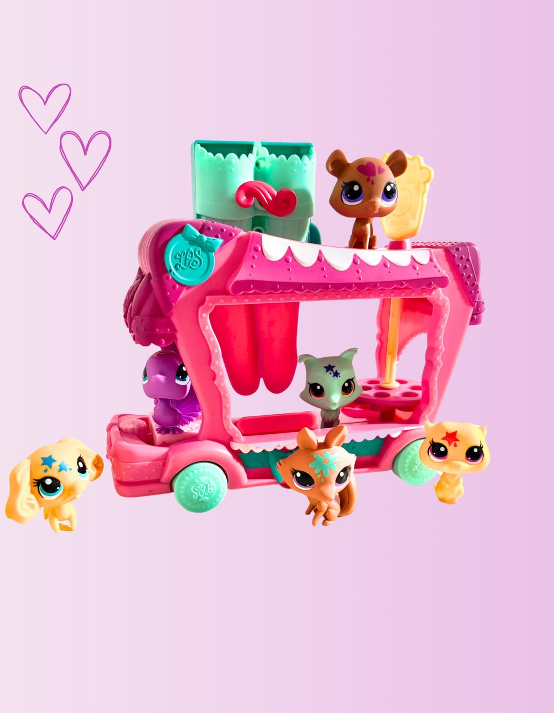 Lps Bus Set Lps Pets on Bus Bundle 6 Pets and Accessory Bus - Etsy