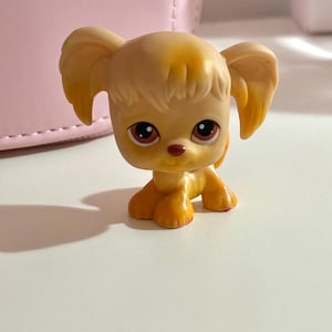 Perro Spaniel n.° 26 de Littlest Pet Shop (LPS), auténtico imán rojo, raro