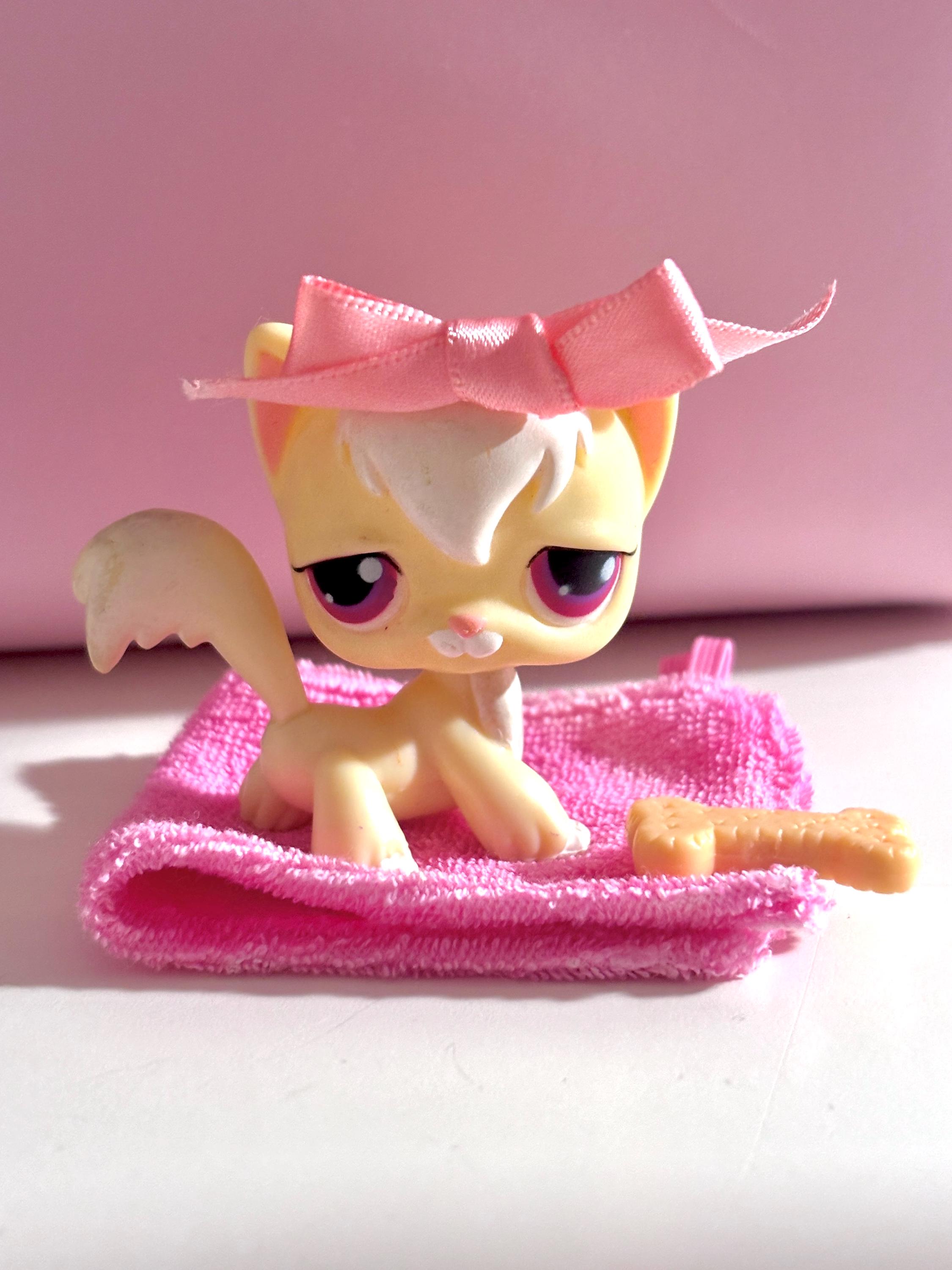 LPS #364 - VRAI Chat Angora Littlest Pet Shop Hasbro - Collection Authentique