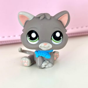 1607 rare baby kitten grey littlest pet shop lps