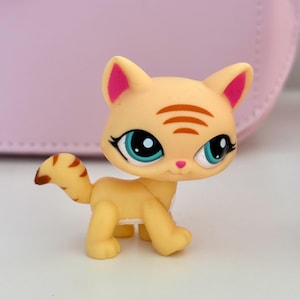 1569 cat littlest pet shop LPS authentic with stripes