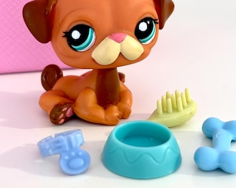 Figurine Littlest Pet Shop (LPS) #2 - Chien Carlin - Occasion Pour Collection