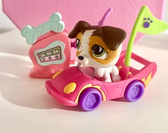 Figurine Littlest Pet Shop Chien Jack Russel 1302 - Hasbro - Occasion