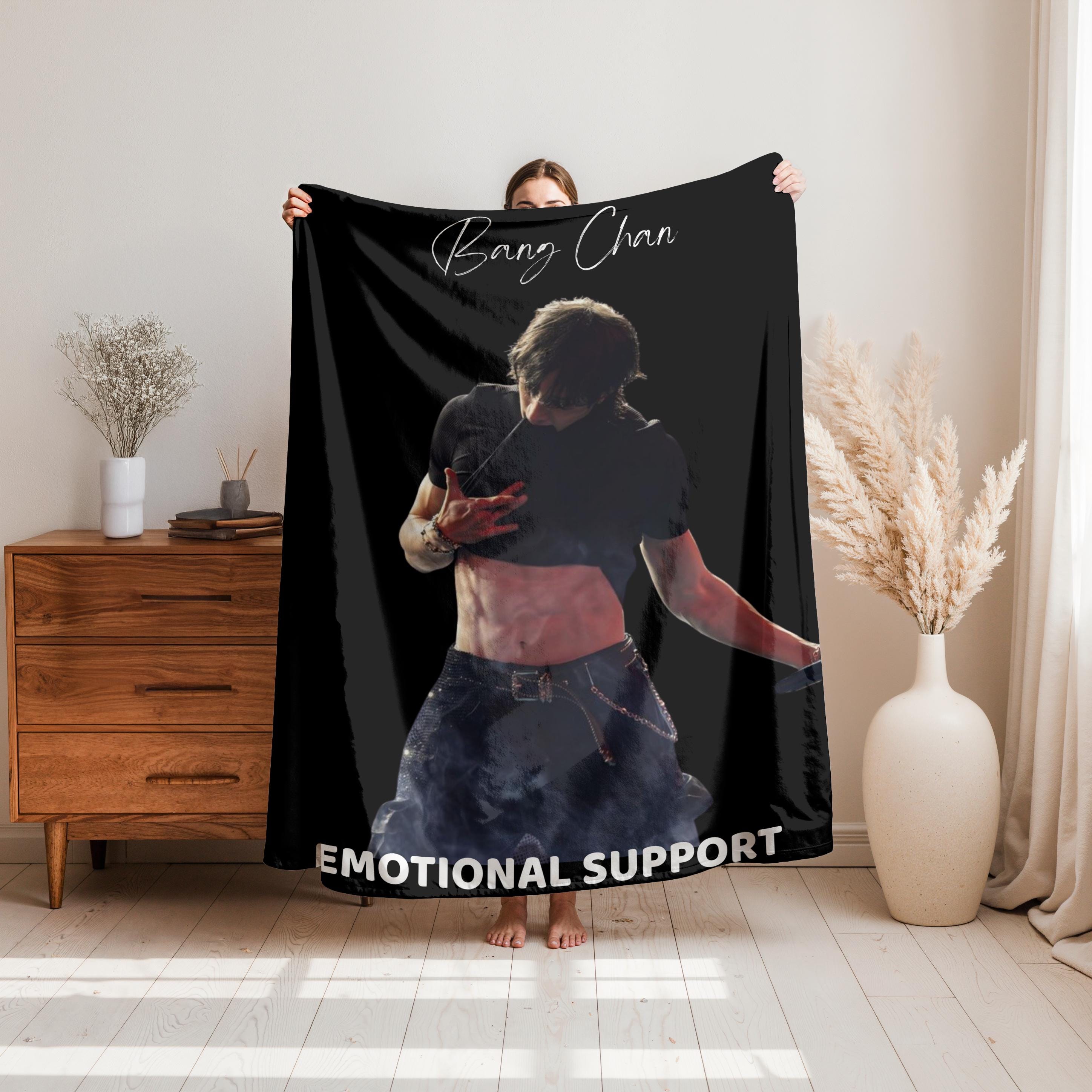 Stray Kids Bang Chan Blanket,Custom Kpop Fan Gift,Flannel Blanket for Skz Fans,Custom Blanket Gift for Stray Kids K-pop,Kpop Birthday Gift