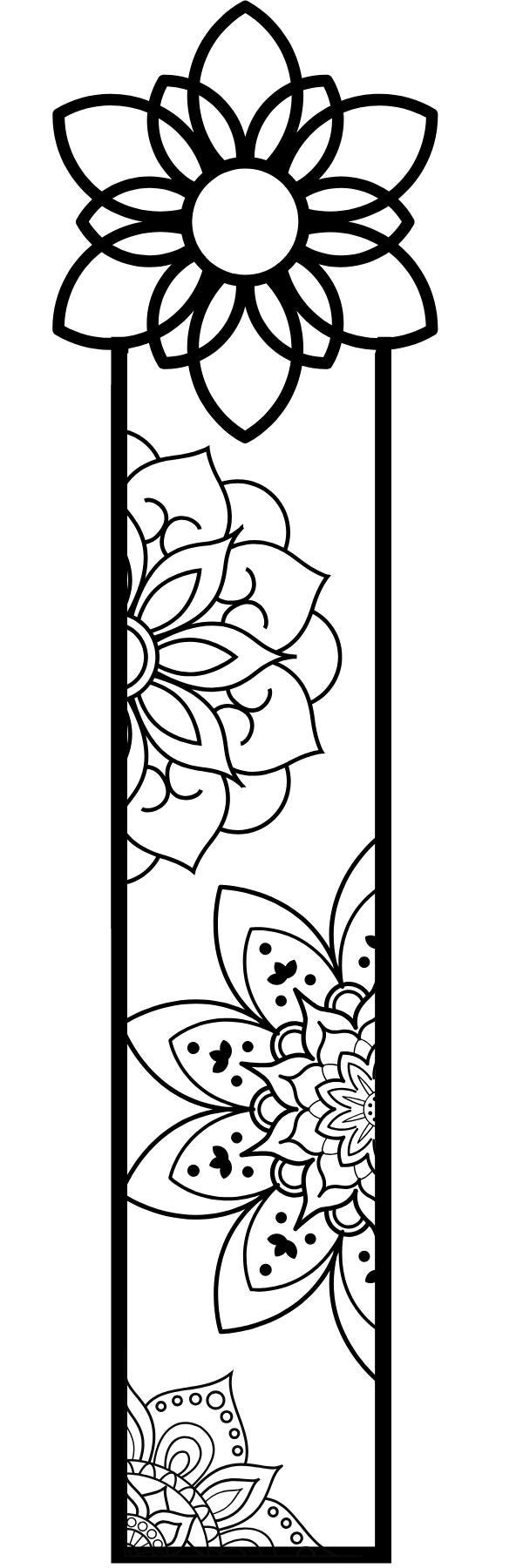 Islamic Pattern Bookmark Islamic Coloring Bookmarks: Printable Bookmarks. Muslim Gift - Etsy
