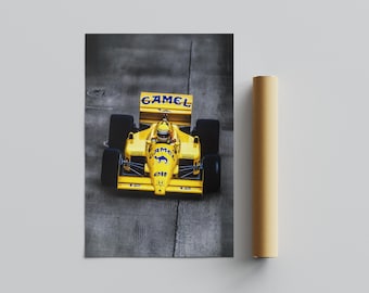 アイルトン セナ キャメル ホンダ ロータス T99 1987 シーズン A4