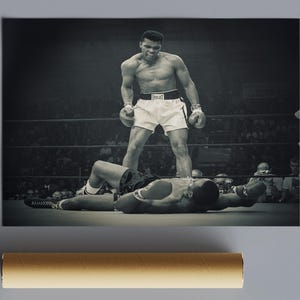 Muhammed Ali Poster, Boxlegende, Kunst, Poster für Zimmer, Sportzitat Print