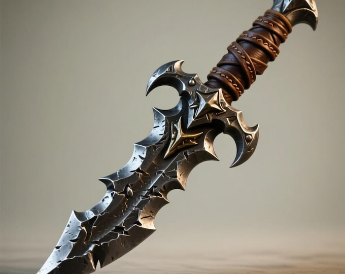 Fantasy Dagger STL | Ornate Knife 3D Print Model | Decorative Blade Prop | Digital File