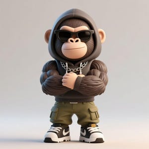 Gorilla Sneakers - Etsy