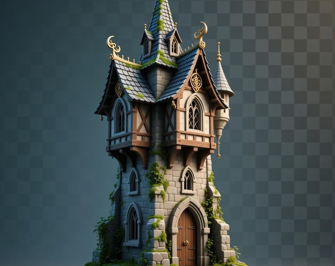 tower home 3D Model STL file for 3D printing