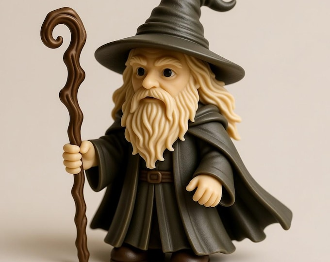 Chibi Wizard 3D Model – STL File for 3D Printing