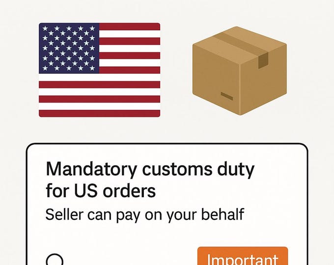 DDP Customs Fee for USA Orders - Seller Payment Option