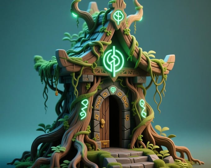 Magic Treehouse 3D Model – Detailed STL File for 3D Printing