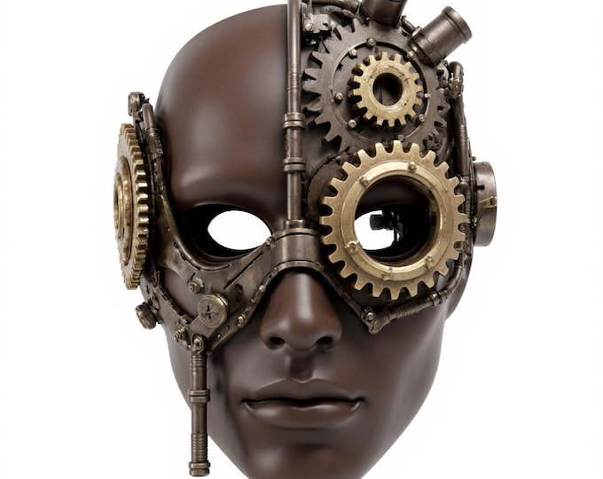 Steampunk Mask 3D Model – Detailed STL File for 3D Printers