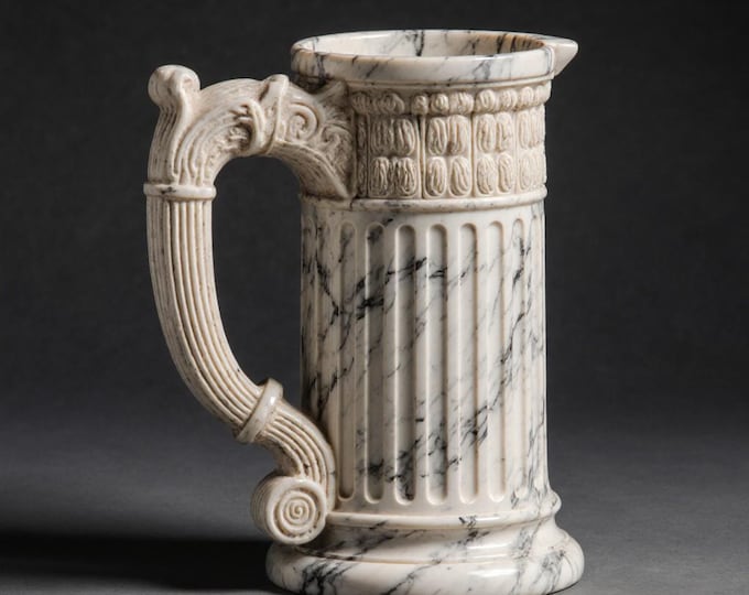 Ancient Column Mug STL: 3D Printable Marble Cup (Digital File)
