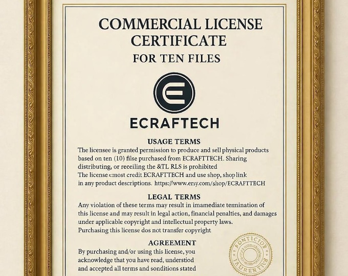 Commercial License - Single STL File for Physical Product Sales