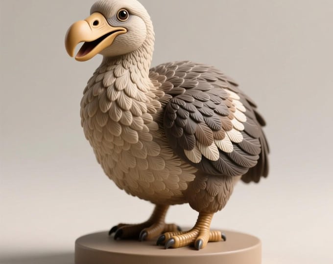 Dodo Bird STL File: 3D Printable Extinct Figurine (Digital Download)