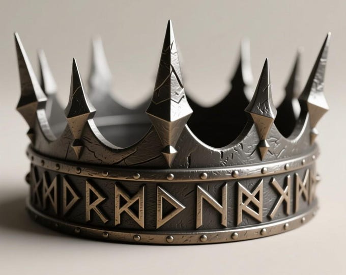 Viking Rune Crown STL | 3D Printable Norse King Tiara