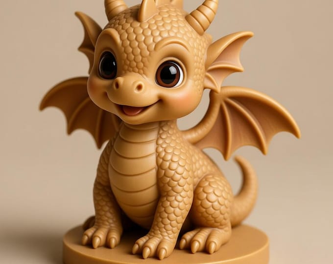 Dragon Figure 3D Model - STL File (Digital Download)